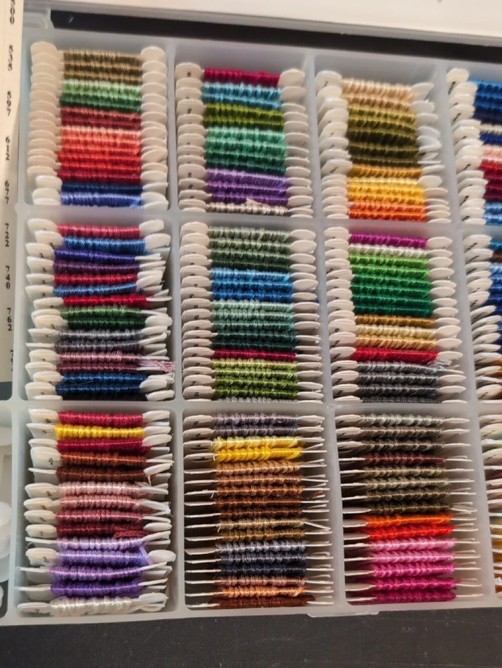 Thread Floss Storage Box By Darice - Multicolor Organizer With Floss Included